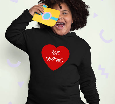 Be Mine Girl Hoodies-FunkyTeesClub