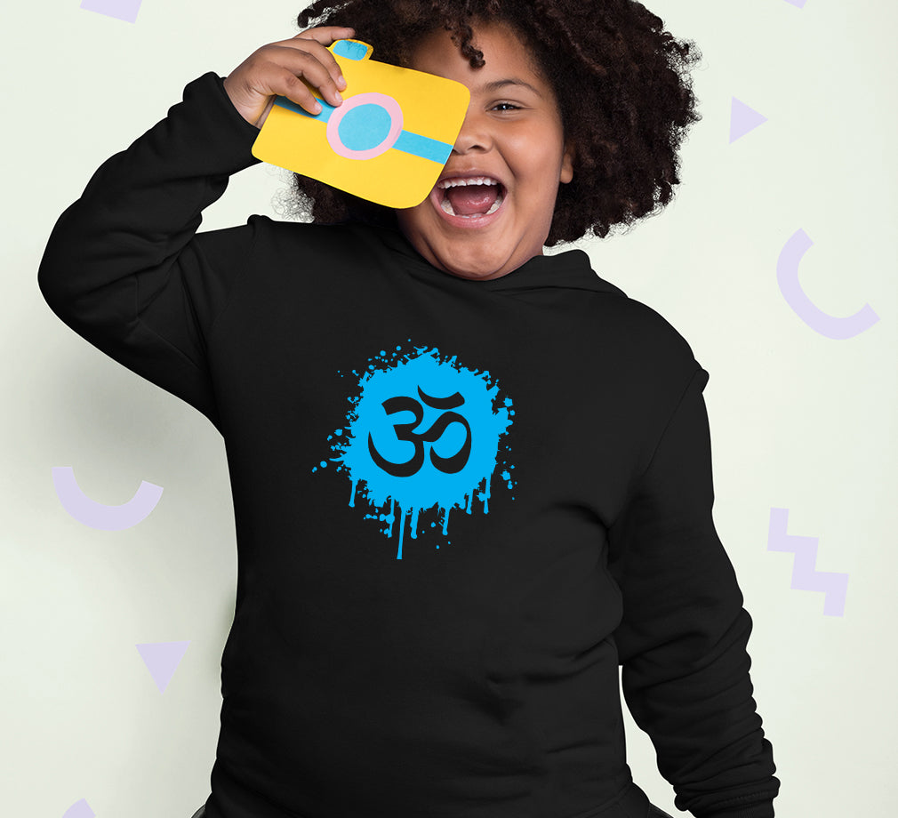 Hindi Om Girl Hoodies-FunkyTeesClub