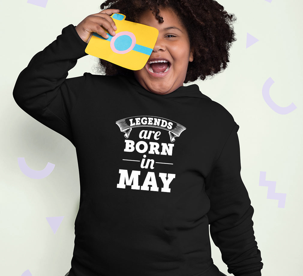 Legends are Born in May Girl Hoodies-FunkyTeesClub