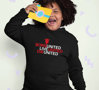 Born United Live United Die United Girl Hoodies-FunkyTeesClub
