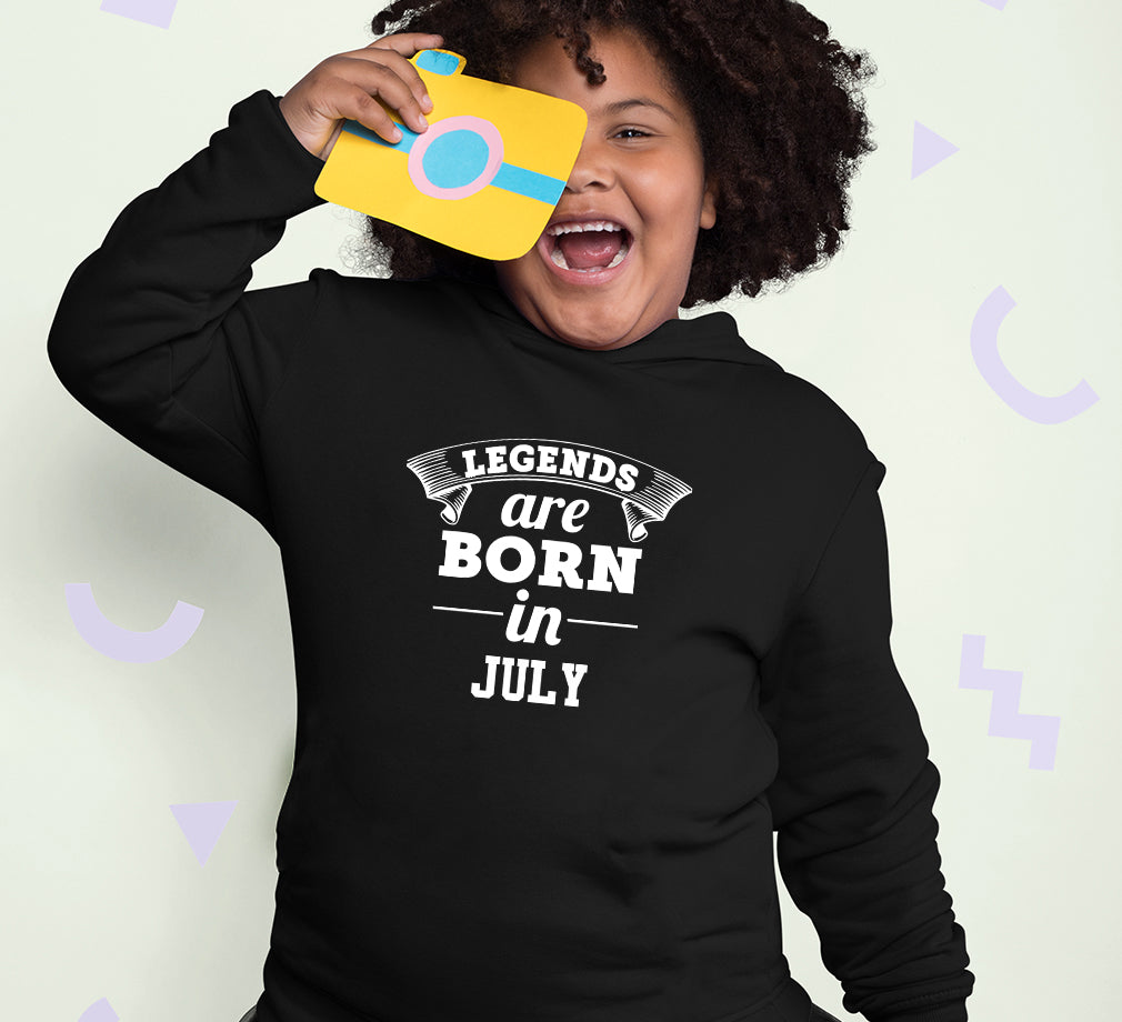 Legends are Born in July Girl Hoodies-FunkyTeesClub