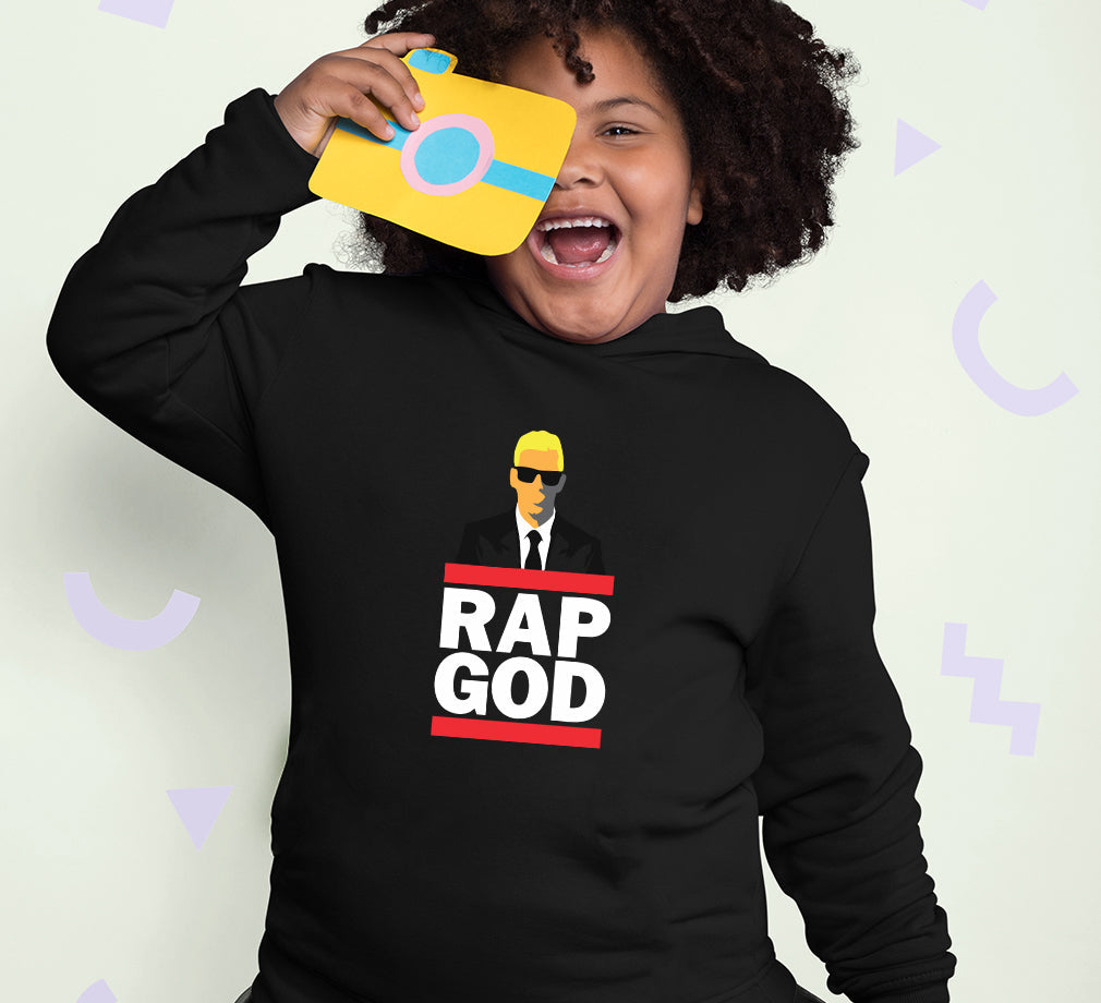 Rap God Girl Hoodies-FunkyTeesClub