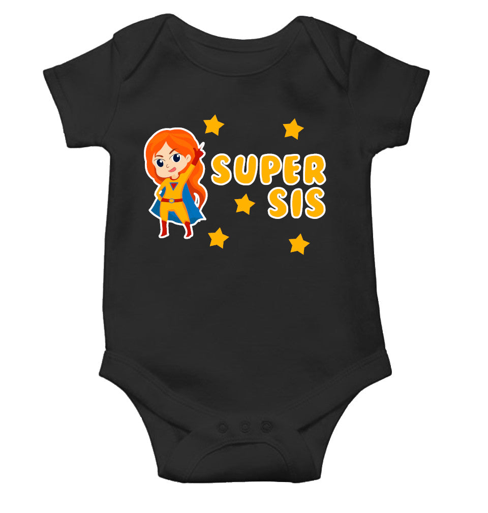 Super Sister Rakshabandhan Rompers for Baby Girl- FunkyTeesClub