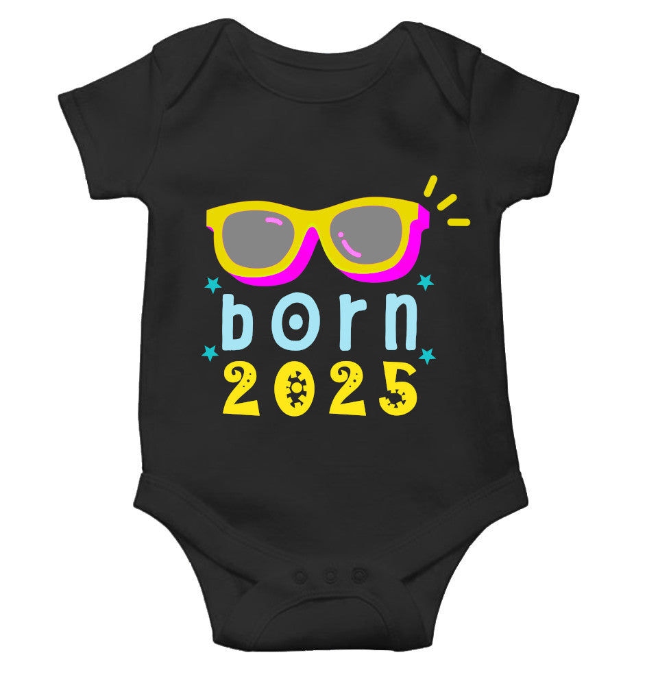Custom Year Born In New Born Rompers for Baby Boy- FunkyTeesClub