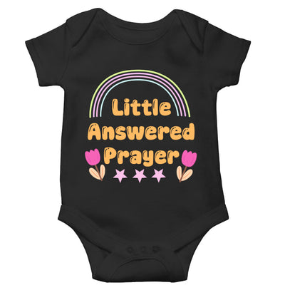 Little Answered Prayer New Born Rompers for Baby Girl- FunkyTeesClub