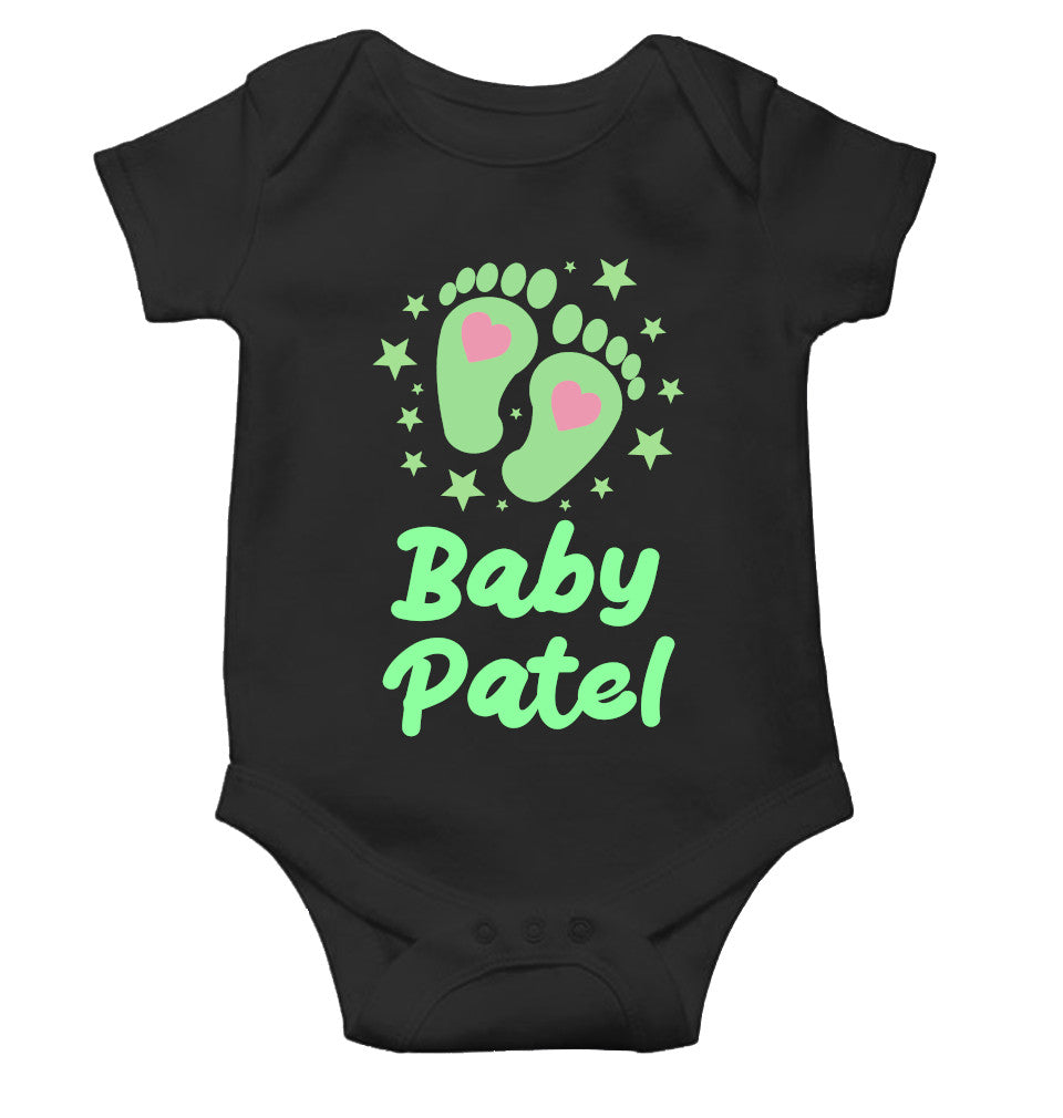 Custom Name Baby Surname New Born Rompers for Baby Boy- FunkyTeesClub