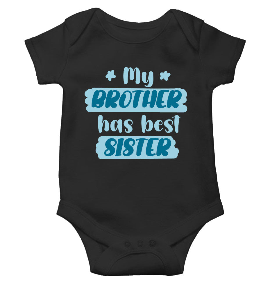 My Brother Has Best Sister Rakshabandhan Rompers for Baby Girl- FunkyTeesClub