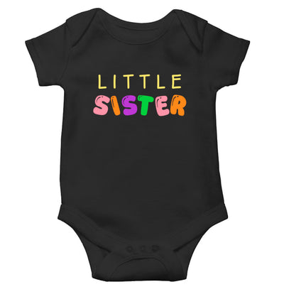 Little Sister Rakshabandhan Rompers for Baby Girl- FunkyTeesClub