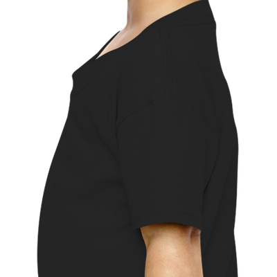 Girl Plain Black T-shirt-FunkyTeesClub