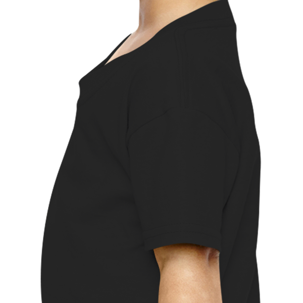 Girl Plain Black T-shirt-FunkyTeesClub