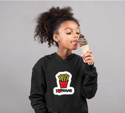 I Love Fridays Girl Hoodies-FunkyTeesClub