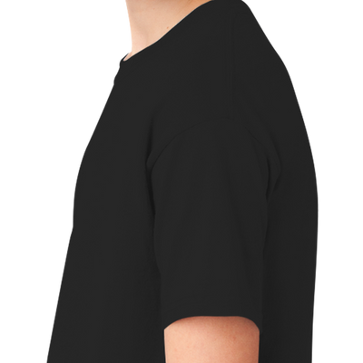 Boy Plain Black T-Shirt-FunkyTeesClub