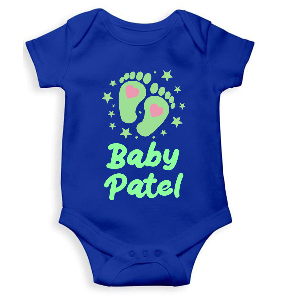Custom Name Baby Surname New Born Rompers for Baby Boy- FunkyTeesClub