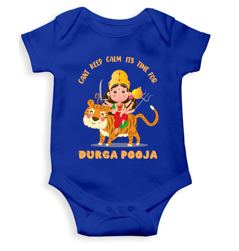 Can't Keep Calm It's Time For Durga Pooja Navratri Rompers for Baby Boy- FunkyTeesClub