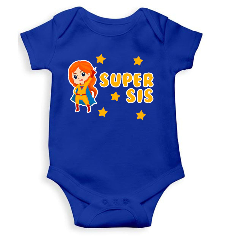 Super Sister Rakshabandhan Rompers for Baby Girl- FunkyTeesClub