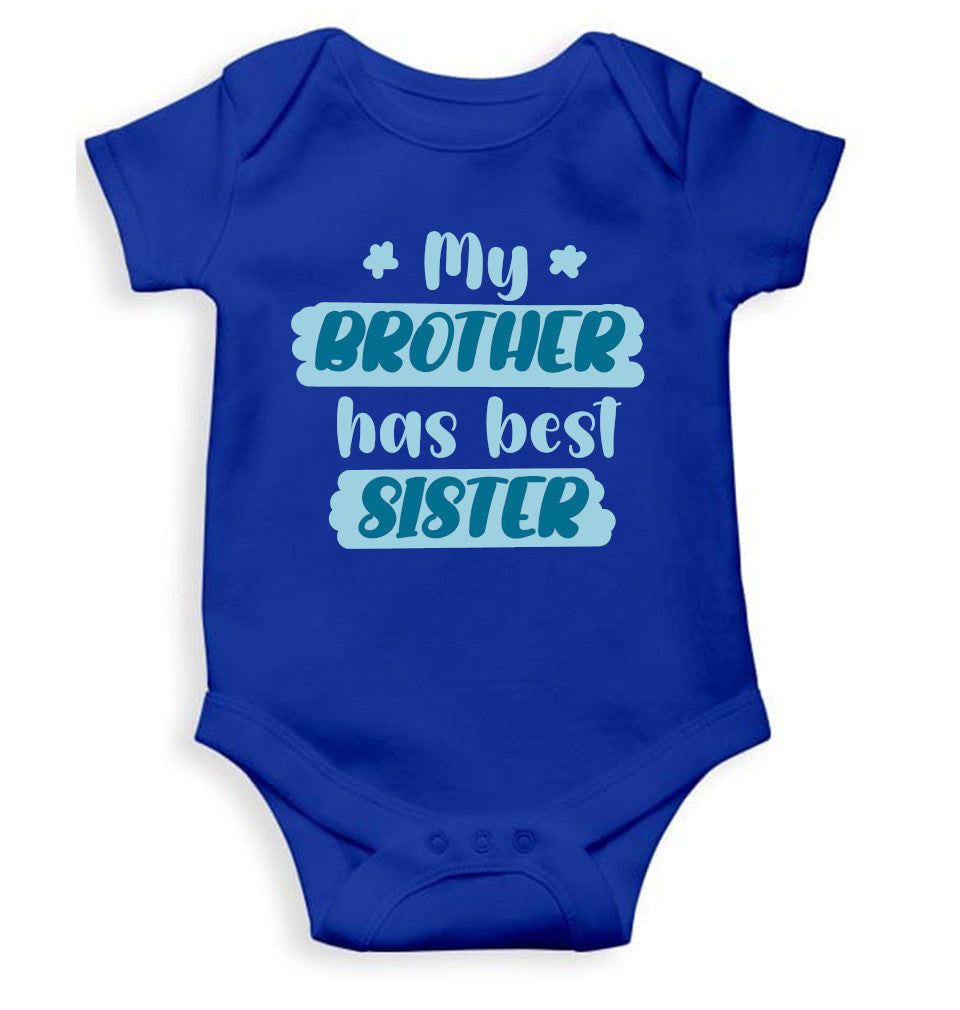 My Brother Has Best Sister Rakshabandhan Rompers for Baby Girl- FunkyTeesClub
