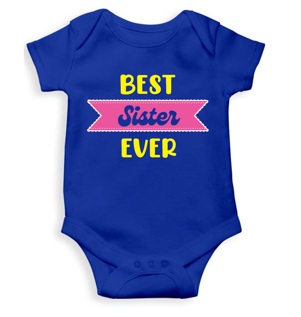 Best Sister Ever Rakshabandhan Rompers for Baby Girl- FunkyTeesClub
