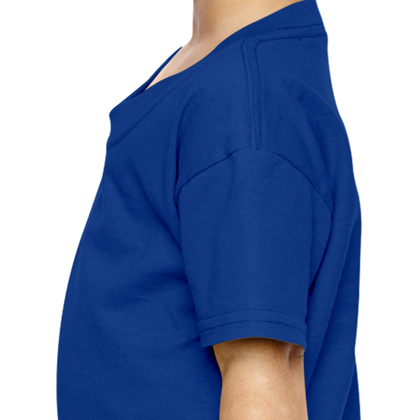 Girl Plain Royal Blue T-shirt -FunkyTeesClub
