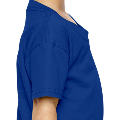 Girl Plain Royal Blue T-shirt -FunkyTeesClub