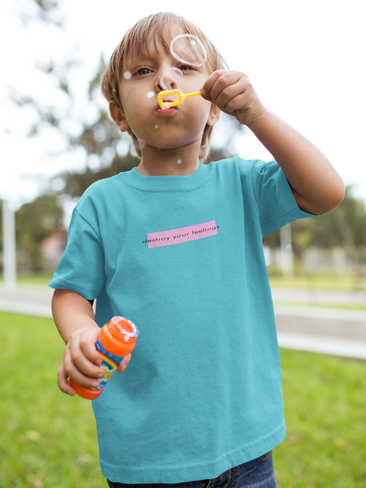 Destroy Your Feelings Minimals Half Sleeves T-Shirt for Boy-FunkyTeesClub