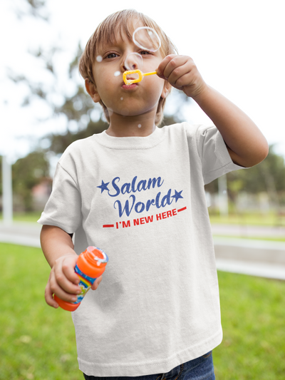 Salam World Eid Half Sleeves T-Shirt for Boy-FunkyTeesClub