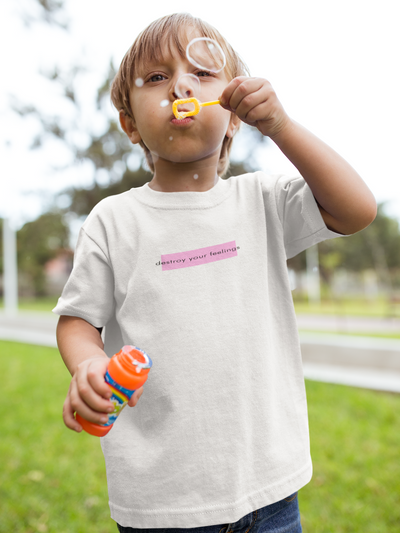 Destroy Your Feelings Minimals Half Sleeves T-Shirt for Boy-FunkyTeesClub