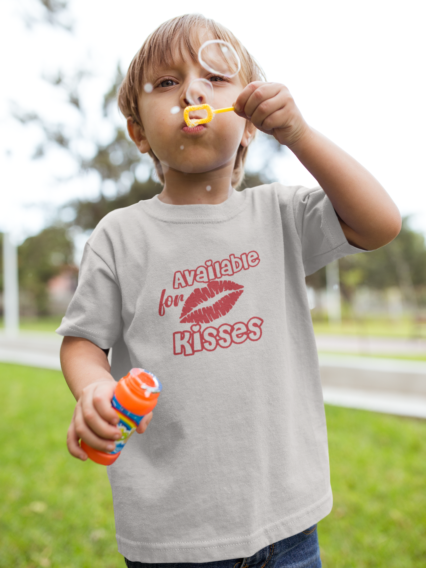 Available For Kisses New Year Half Sleeves T-Shirt for Boy-FunkyTeesClub
