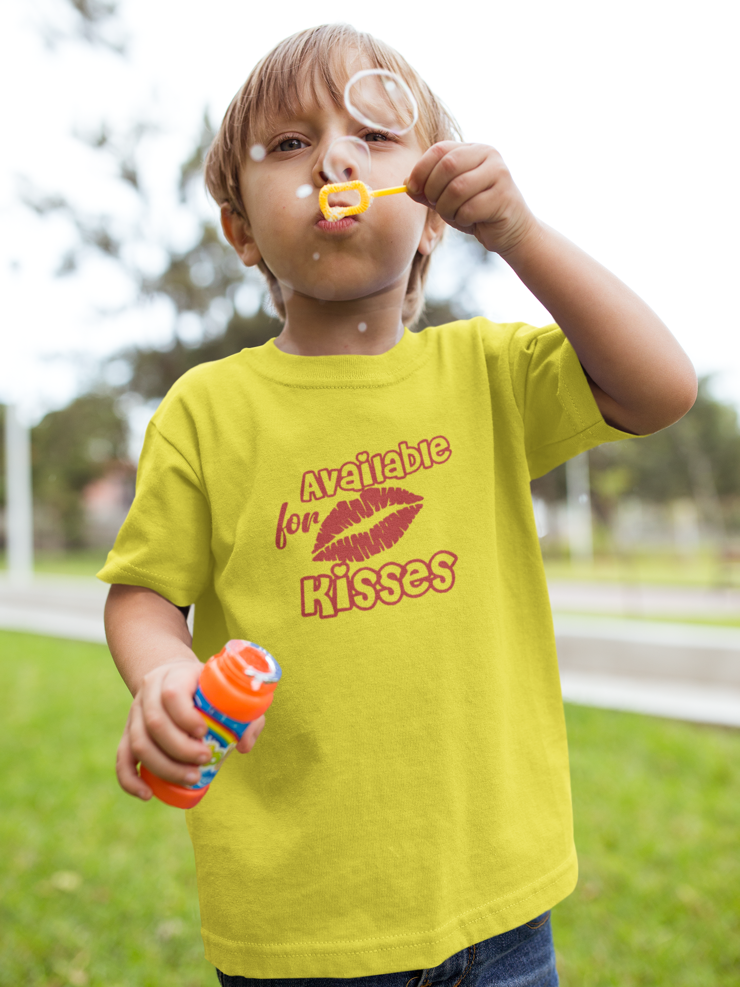Available For Kisses New Year Half Sleeves T-Shirt for Boy-FunkyTeesClub