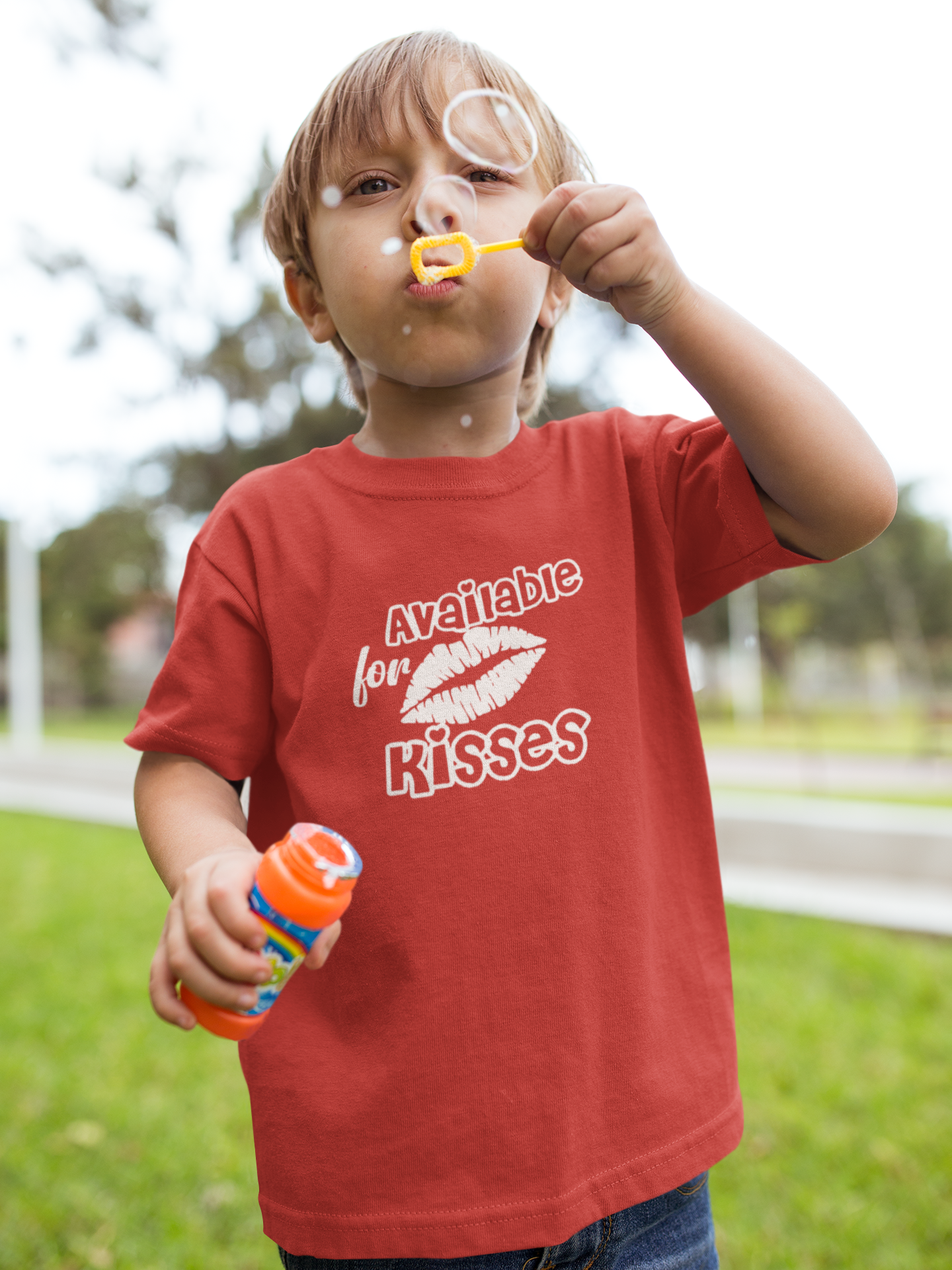 Available For Kisses New Year Half Sleeves T-Shirt for Boy-FunkyTeesClub