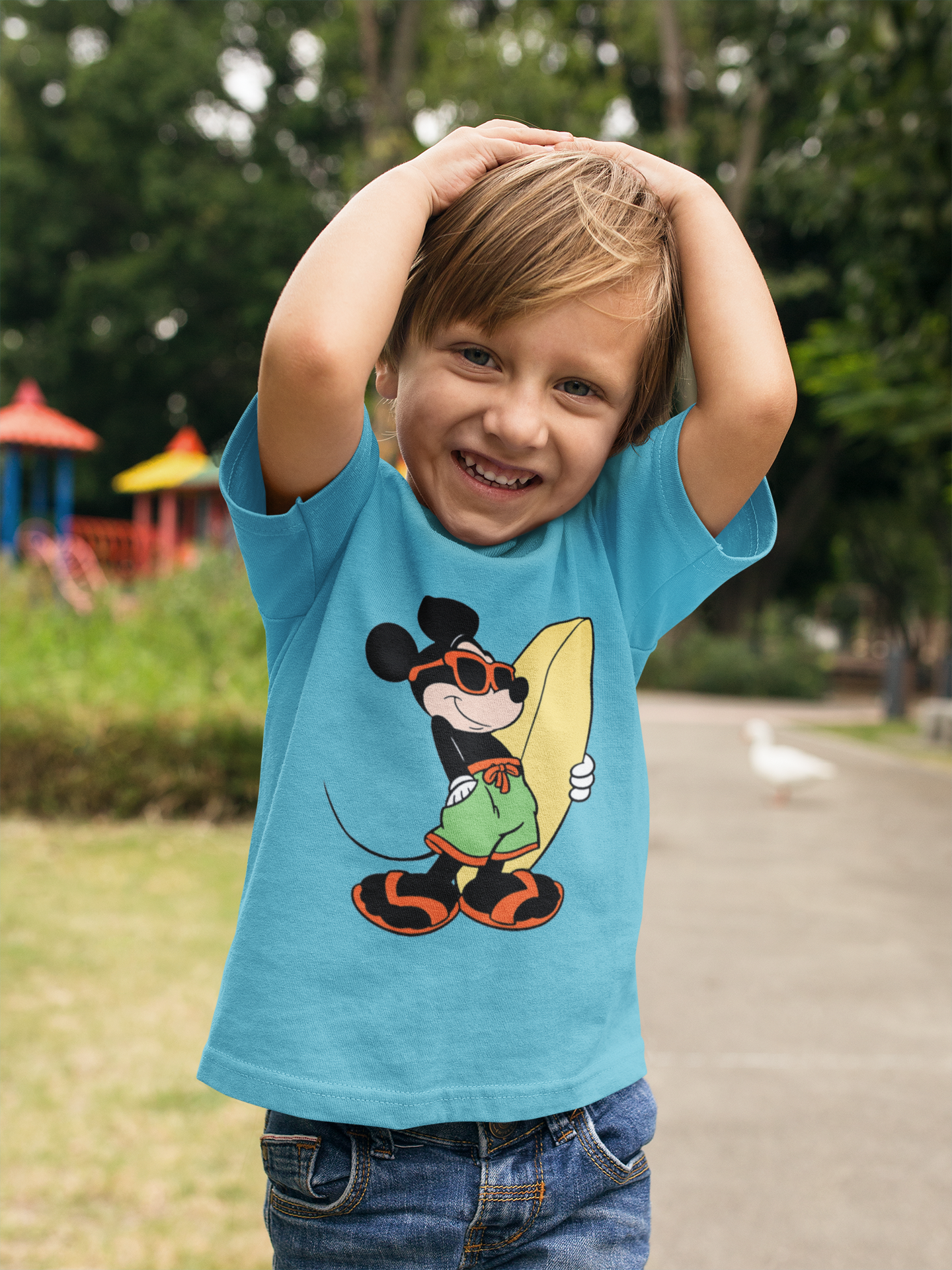 Cute Cartoon Half Sleeves T-Shirt for Boy-FunkyTeesClub