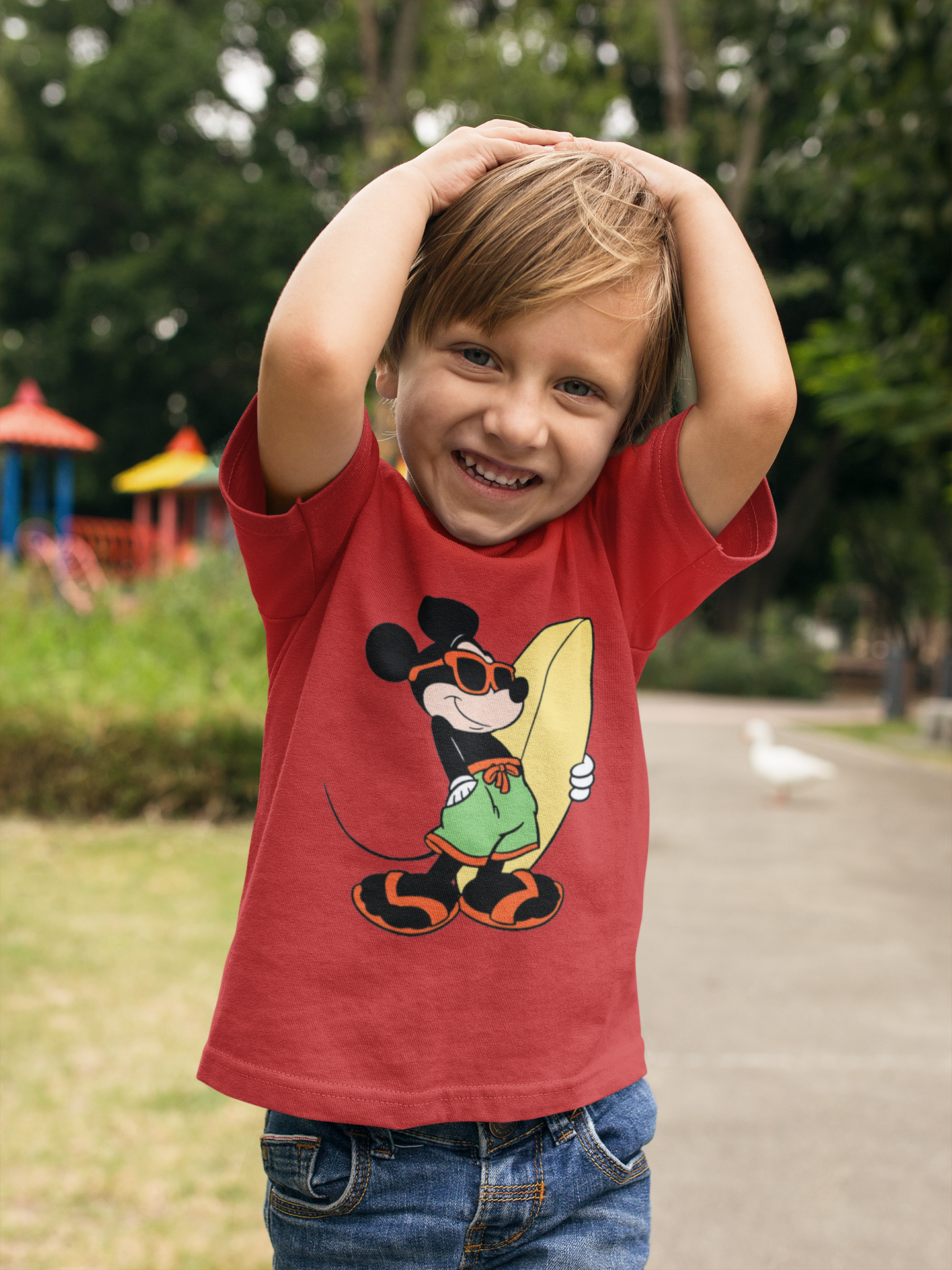 Cute Cartoon Half Sleeves T-Shirt for Boy-FunkyTeesClub