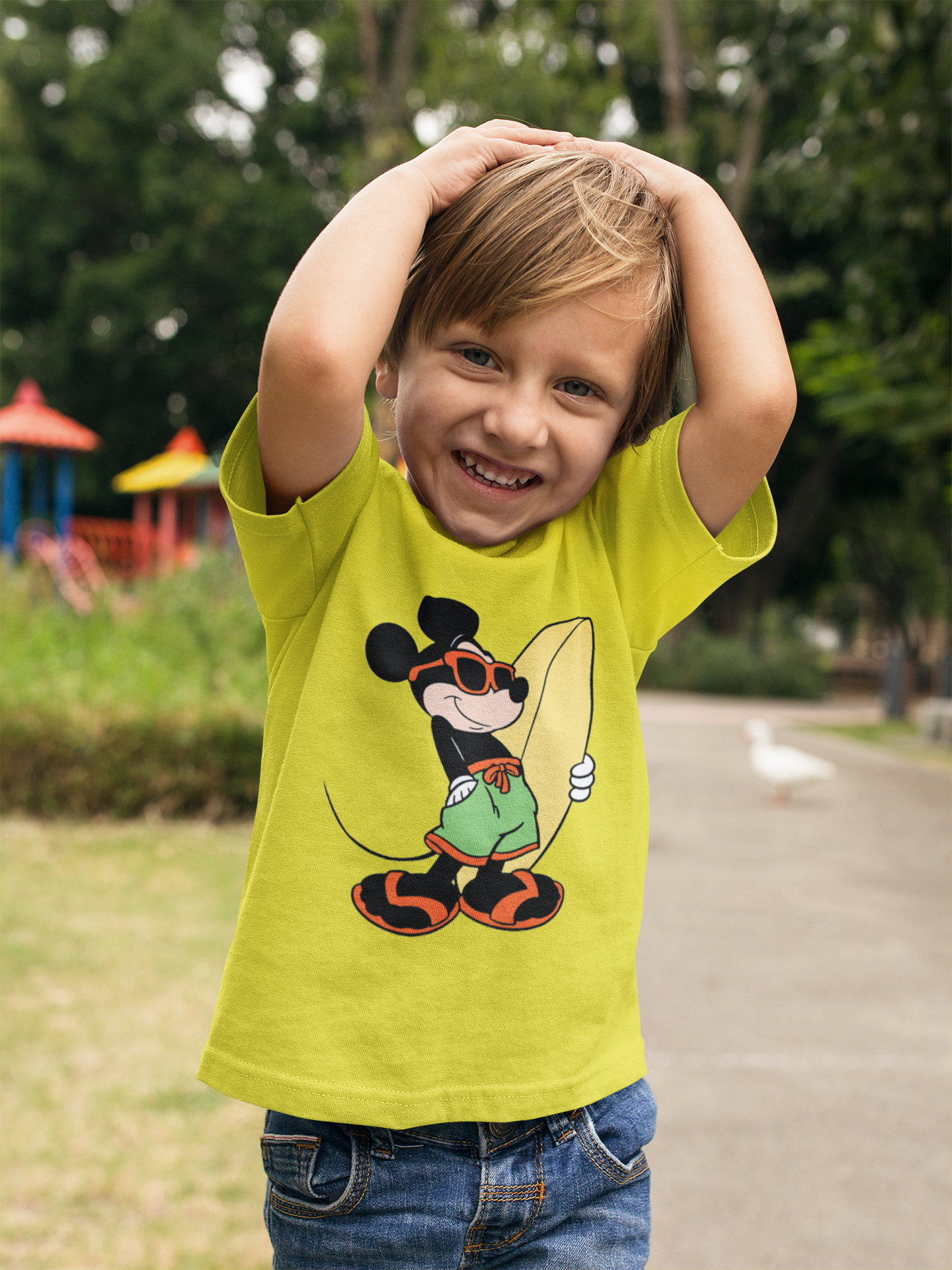 Cute Cartoon Half Sleeves T-Shirt for Boy-FunkyTeesClub