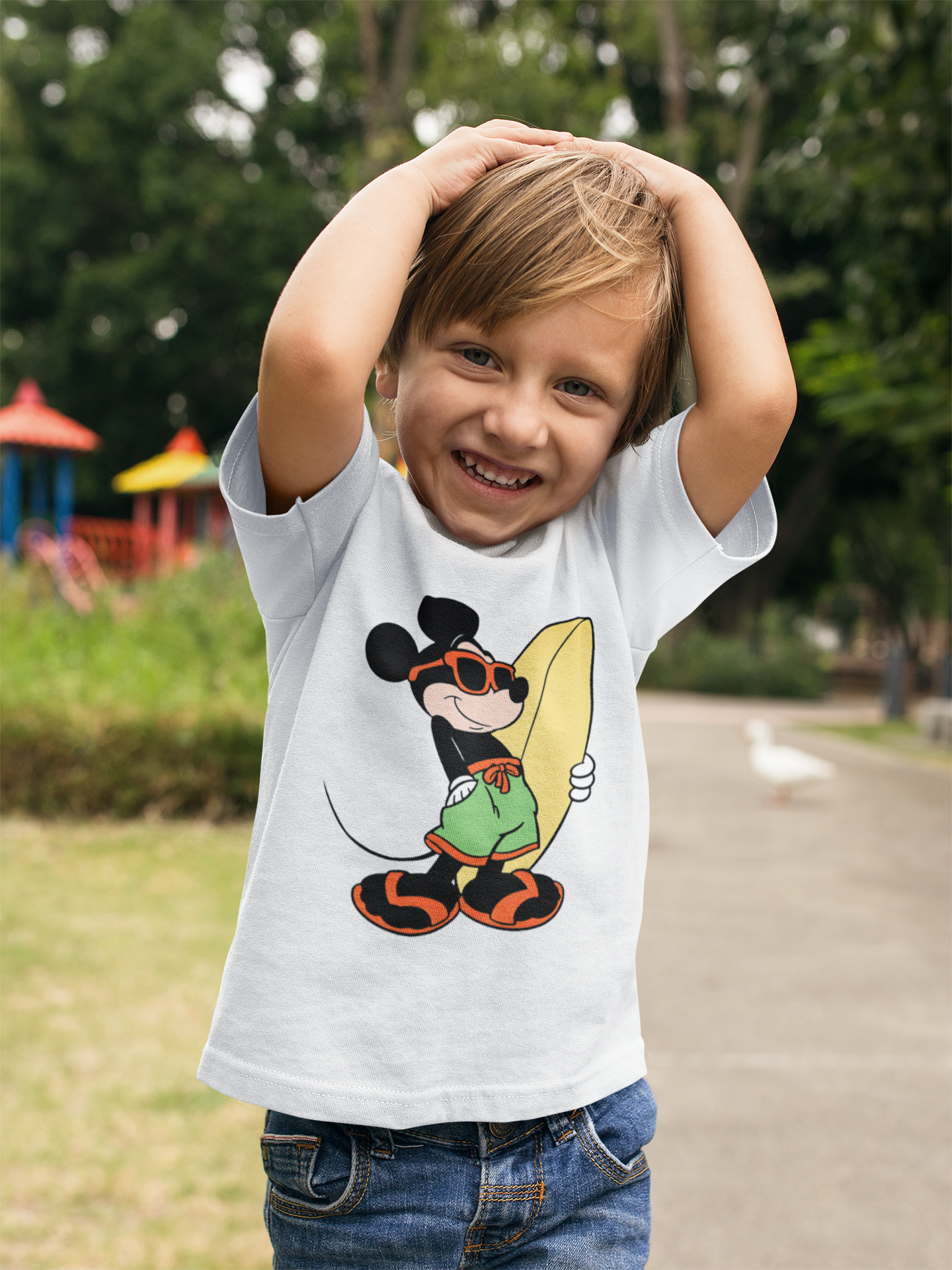 Cute Cartoon Half Sleeves T-Shirt for Boy-FunkyTeesClub