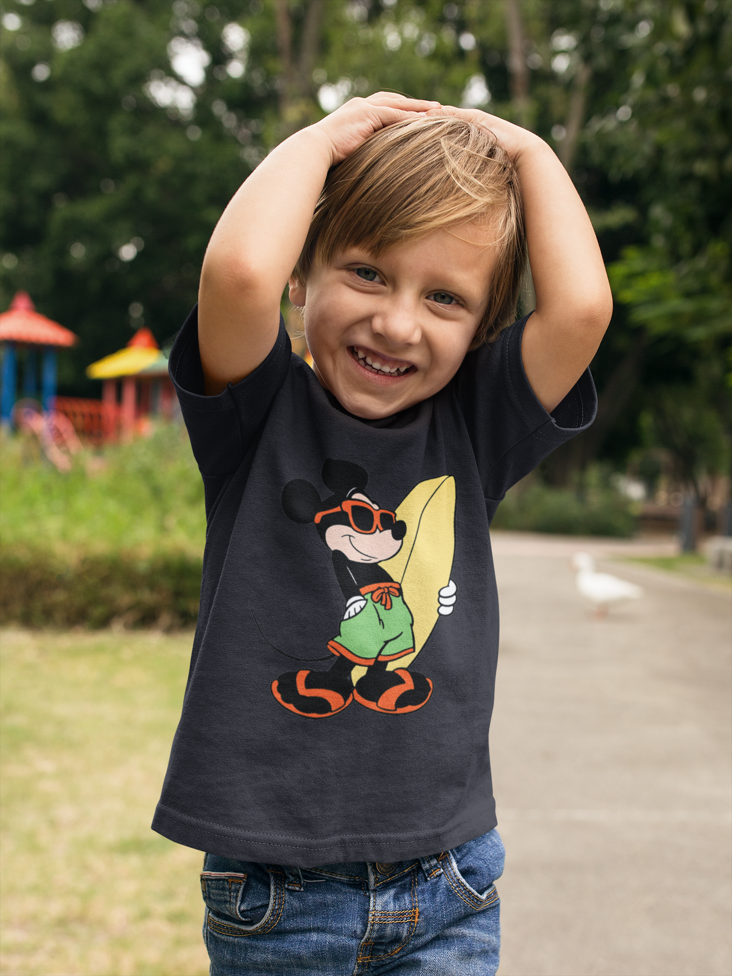 Cute Cartoon Half Sleeves T-Shirt for Boy-FunkyTeesClub
