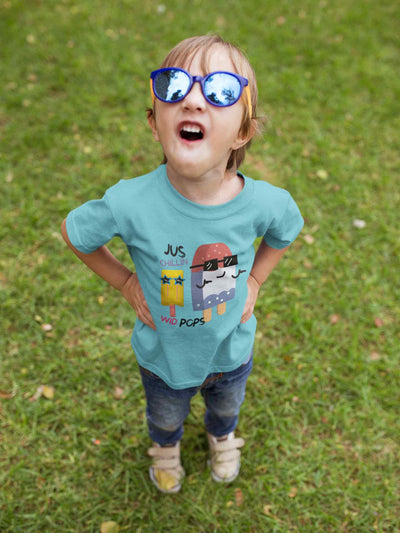 Popsicle Cartoon Half Sleeves T-Shirt for Boy-FunkyTeesClub
