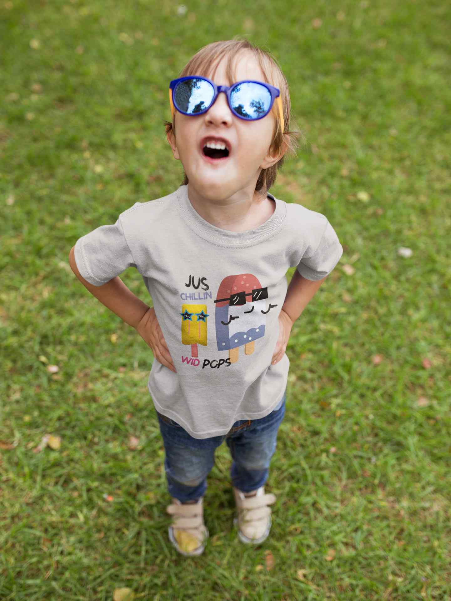 Popsicle Cartoon Half Sleeves T-Shirt for Boy-FunkyTeesClub