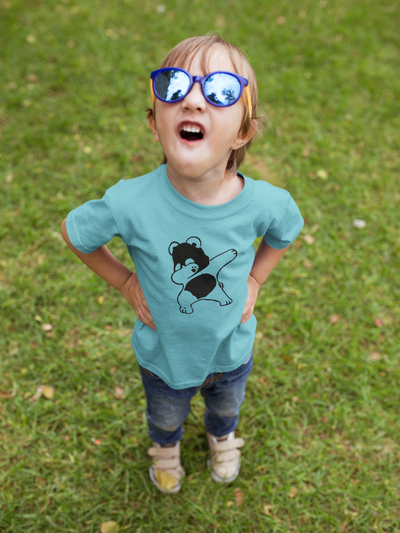 Panda Half Sleeves T-Shirt for Boy-FunkyTeesClub