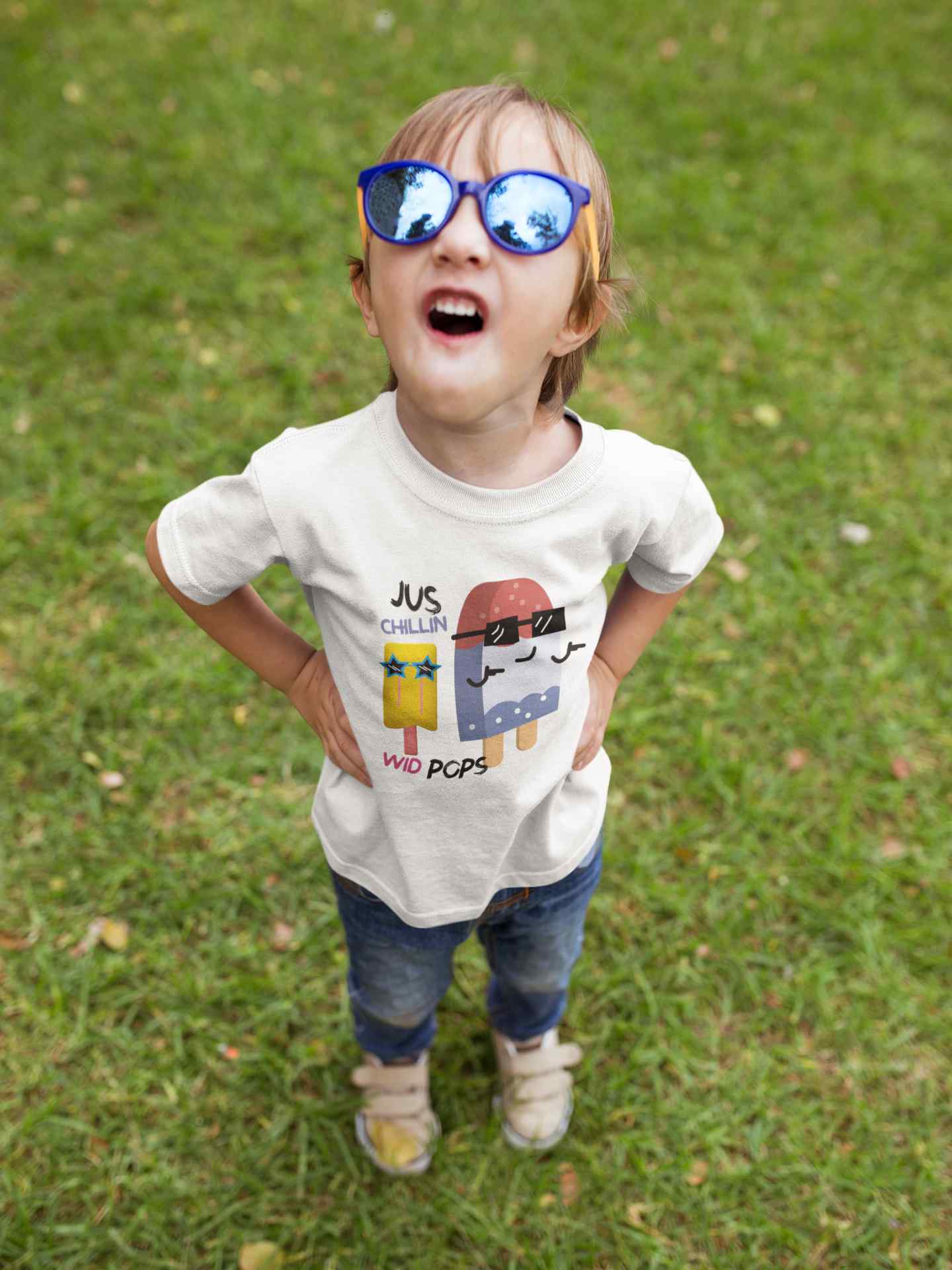Popsicle Cartoon Half Sleeves T-Shirt for Boy-FunkyTeesClub