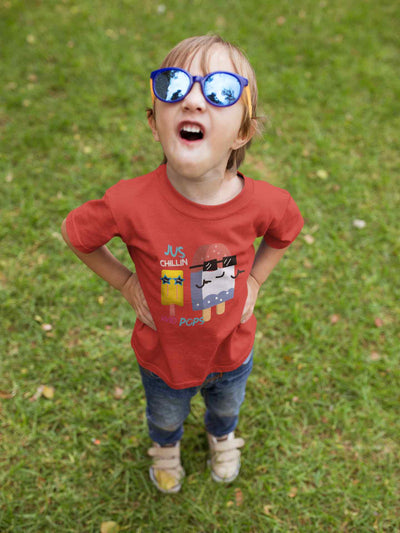 Popsicle Cartoon Half Sleeves T-Shirt for Boy-FunkyTeesClub