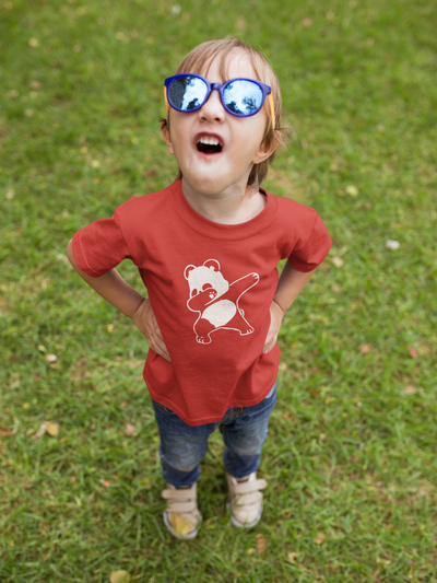 Panda Half Sleeves T-Shirt for Boy-FunkyTeesClub