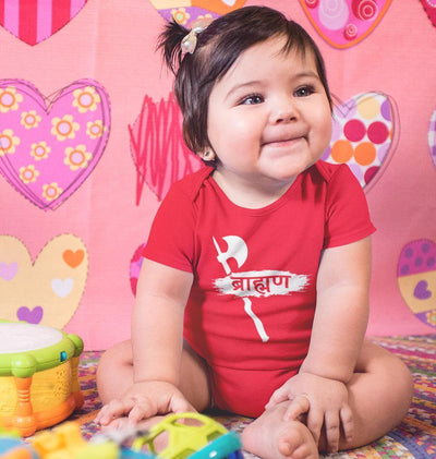 Brahman Rompers for Baby Girl- FunkyTradition FunkyTradition