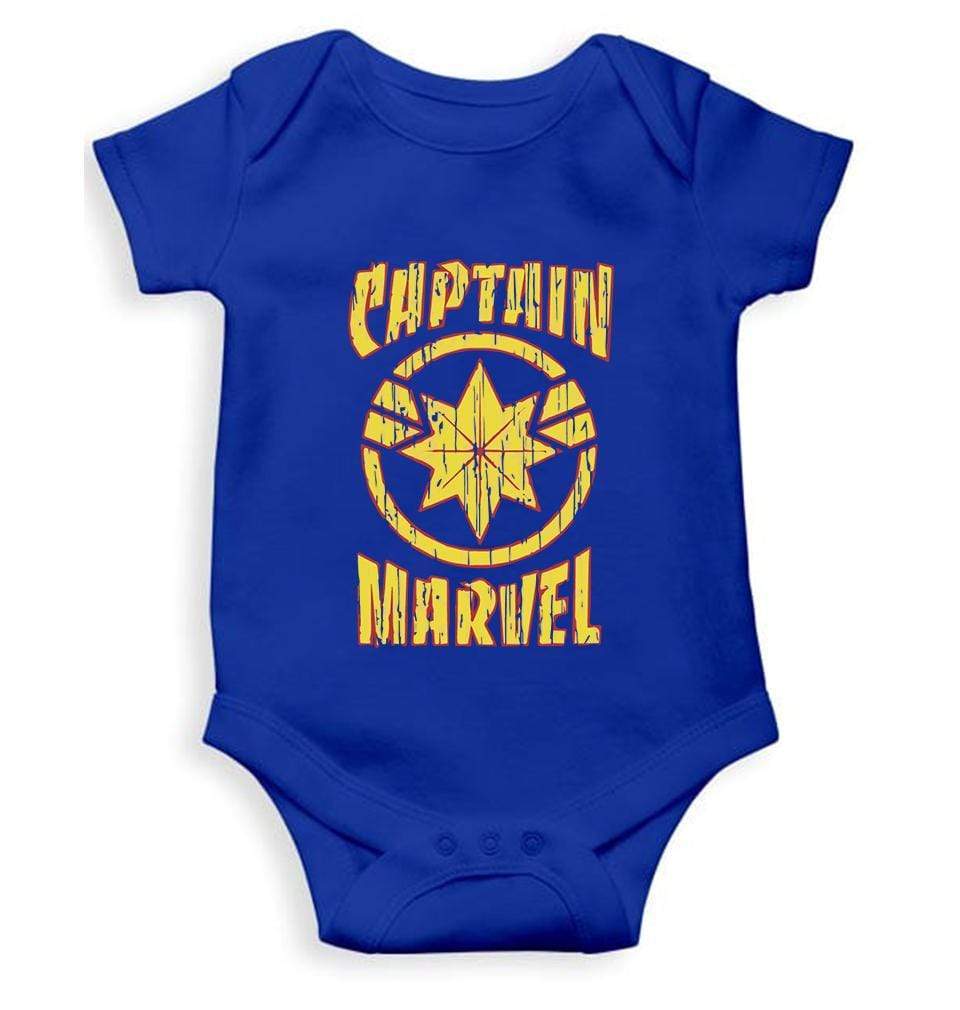 Captain Marvel Logos Rompers for Baby Boy - FunkyTradition FunkyTradition