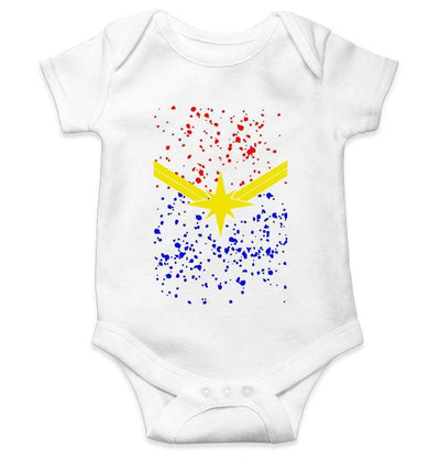 Captain Marvel Logos Rompers for Baby Boy - FunkyTradition FunkyTradition