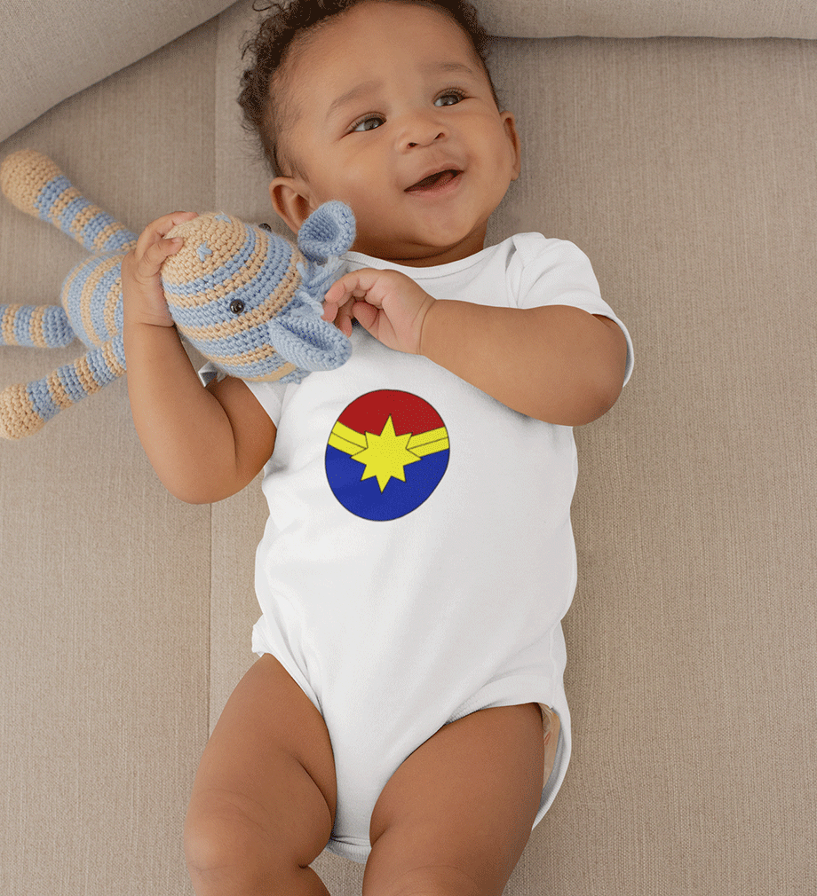 Captain Marvel Rompers for Baby Boy - FunkyTradition FunkyTradition
