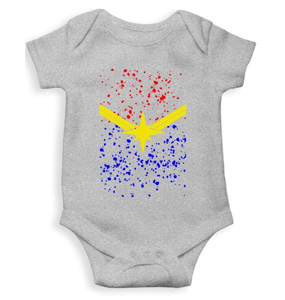 Captain Marvel Rompers for Baby Girl- FunkyTradition FunkyTradition