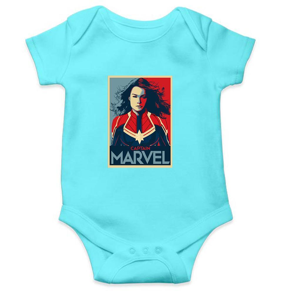 Captain Marvel Rompers for Baby Girl- FunkyTeesClub