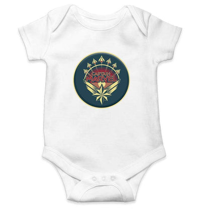 Captain Marvel Rompers for Baby Girl- FunkyTradition FunkyTradition