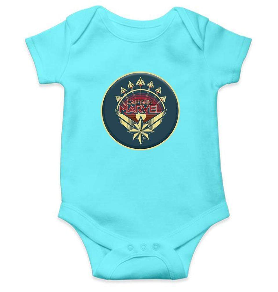 Captain Marvel Rompers for Baby Girl- FunkyTradition FunkyTradition