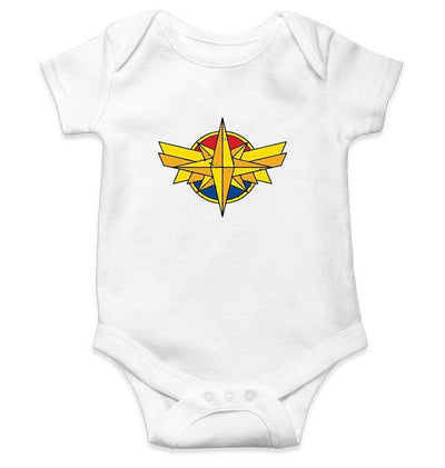 Captain Marvel Rompers for Baby Girl- FunkyTradition FunkyTradition