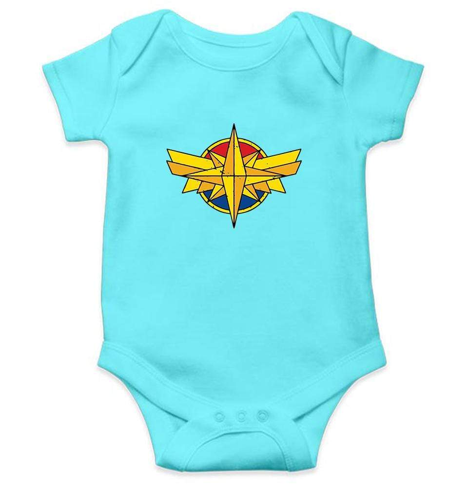 Captain Marvel Rompers for Baby Girl- FunkyTradition FunkyTradition